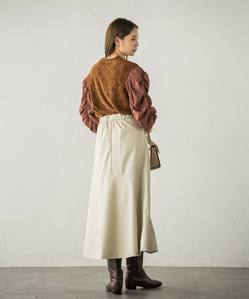 【セール】起毛カットレース七分袖カットソー≪手洗い可能≫（Tシャツ/カットソー）｜ketty（ケティ）