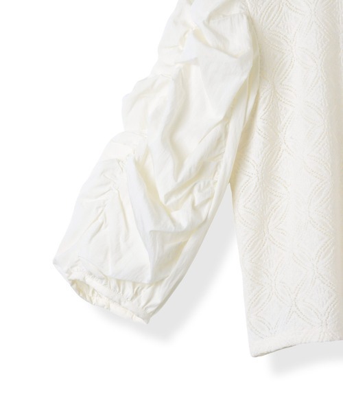 【セール】起毛カットレース七分袖カットソー≪手洗い可能≫（Tシャツ/カットソー）｜ketty（ケティ）