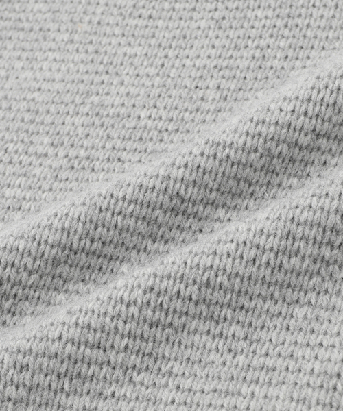 ATON(エイトン)の「ATON(エイトン) LAMBS WOOL HIGHNECK SWEATER KRAGCW0403(ニット/セーター・メンズ・チャコールグレー/ライトグレー・4/6)」の5枚目の写真