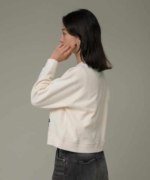 URBAN RESEARCH Sonny Label（アーバンリサーチサニーレーベル）の「裏起毛モール刺繍プルオーバー（スウェット・レディース・アイボリー/オートミール/ネイビー・FREE）」の6枚目の写真
