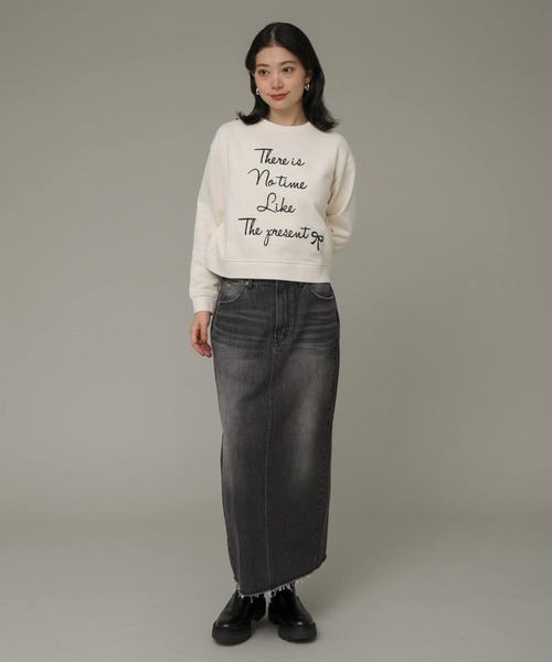 URBAN RESEARCH Sonny Label（アーバンリサーチサニーレーベル）の「裏起毛モール刺繍プルオーバー（スウェット・レディース・アイボリー/オートミール/ネイビー・FREE）」の8枚目の写真