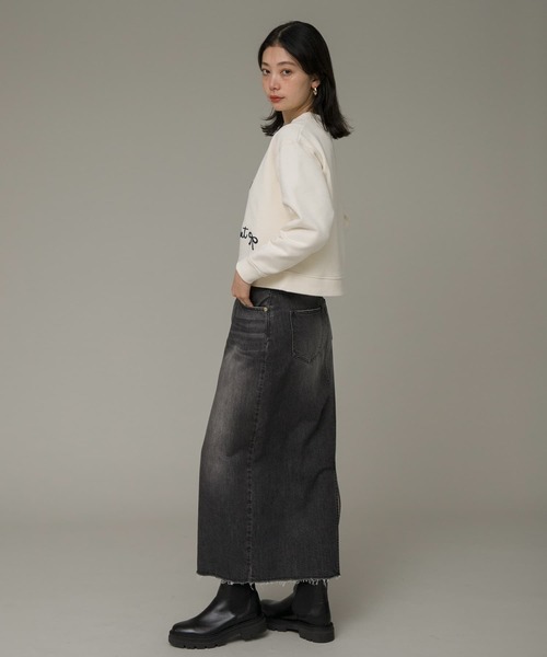 URBAN RESEARCH Sonny Label（アーバンリサーチサニーレーベル）の「裏起毛モール刺繍プルオーバー（スウェット・レディース・アイボリー/オートミール/ネイビー・FREE）」の9枚目の写真