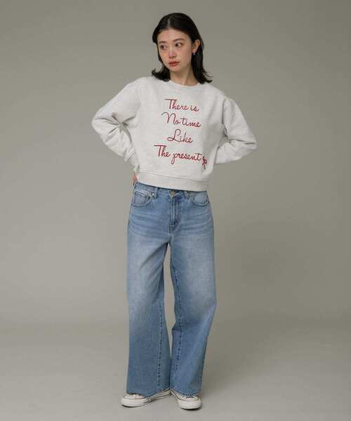 URBAN RESEARCH Sonny Label（アーバンリサーチサニーレーベル）の「裏起毛モール刺繍プルオーバー（スウェット・レディース・アイボリー/オートミール/ネイビー・FREE）」の17枚目の写真