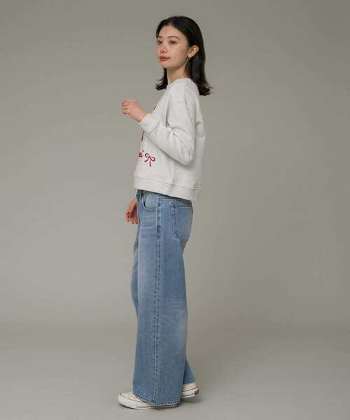 URBAN RESEARCH Sonny Label（アーバンリサーチサニーレーベル）の「裏起毛モール刺繍プルオーバー（スウェット・レディース・アイボリー/オートミール/ネイビー・FREE）」の18枚目の写真