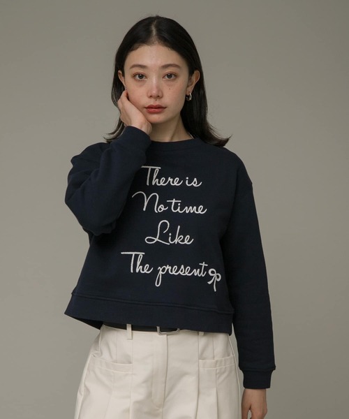 URBAN RESEARCH Sonny Label（アーバンリサーチサニーレーベル）の「裏起毛モール刺繍プルオーバー（スウェット・レディース・アイボリー/オートミール/ネイビー・FREE）」の20枚目の写真