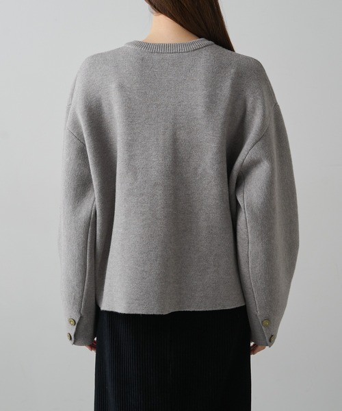 PUAL CE CIN（ピュアルセシン）の「ミラノリブニットカーディガン（カーディガン/ボレロ・レディース・ブラウン/ブラック/グレー系その他・FREE）」の10枚目の写真