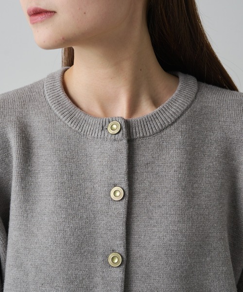 PUAL CE CIN（ピュアルセシン）の「ミラノリブニットカーディガン（カーディガン/ボレロ・レディース・ブラウン/ブラック/グレー系その他・FREE）」の11枚目の写真