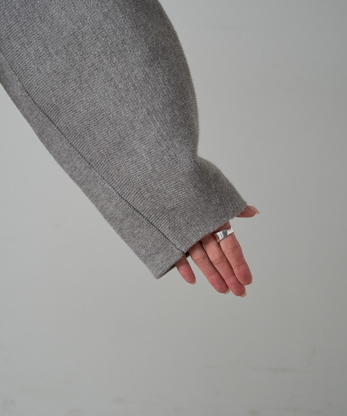 PUAL CE CIN（ピュアルセシン）の「ミラノリブニットカーディガン（カーディガン/ボレロ・レディース・ブラウン/ブラック/グレー系その他・FREE）」の12枚目の写真