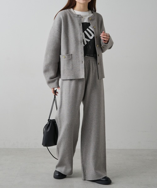 PUAL CE CIN（ピュアルセシン）の「ミラノリブニットカーディガン（カーディガン/ボレロ・レディース・ブラウン/ブラック/グレー系その他・FREE）」の21枚目の写真