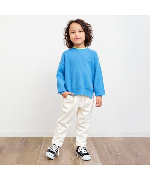 BREEZE（ブリーズ）の「あったかコーデュロイテーパードパンツ（その他パンツ・キッズ・サックスブルー/ブラック/アイボリー/キャメル・150/80/90/100/110/120/130/140）」の7枚目の写真