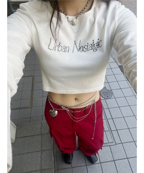 EVRIS(エヴリス)の「HEART MOTIFダブルボディーチェーン(ネックレス・レディース・シルバー・FREE)」の8枚目の写真