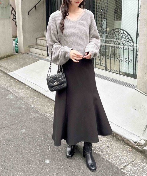 INGNI(イング)の「もちもちラメレース付ニット(ニット/セーター・レディース・グレー/アイボリー/ライトピンク・M)」の16枚目の写真