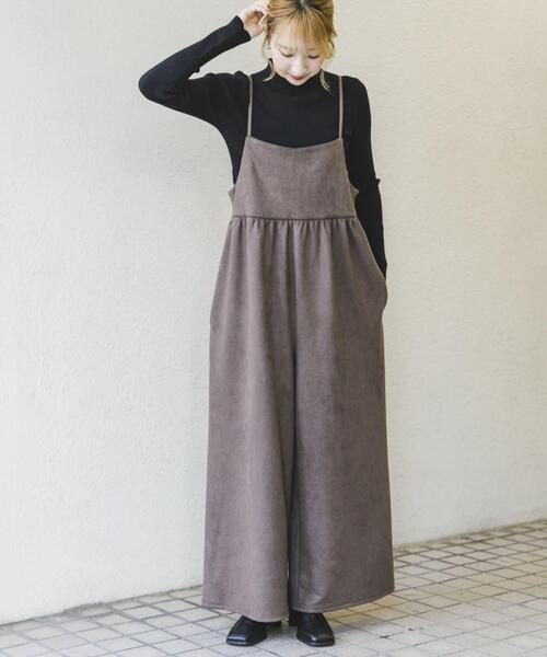 セール】リブニット×サロペットセット（サロペット/オーバーオール