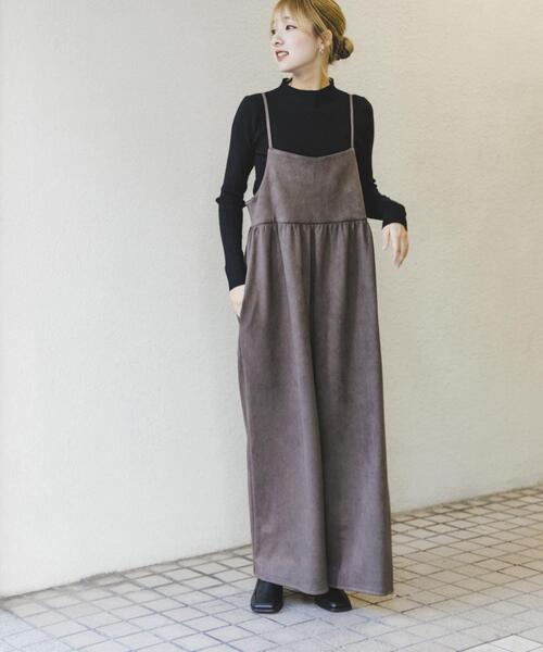 ITEMS URBANRESEARCH（アイテムズ アーバンリサーチ）の「リブニット×サロペットセット（サロペット/オーバーオール・レディース・ブラック系その他/ホワイト系その他・FREE）」の17枚目の写真