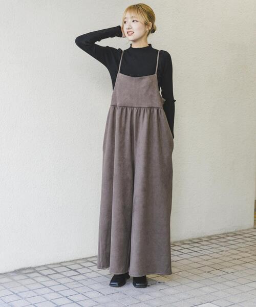 ITEMS URBANRESEARCH（アイテムズ アーバンリサーチ）の「リブニット×サロペットセット（サロペット/オーバーオール・レディース・ブラック系その他/ホワイト系その他・FREE）」の16枚目の写真