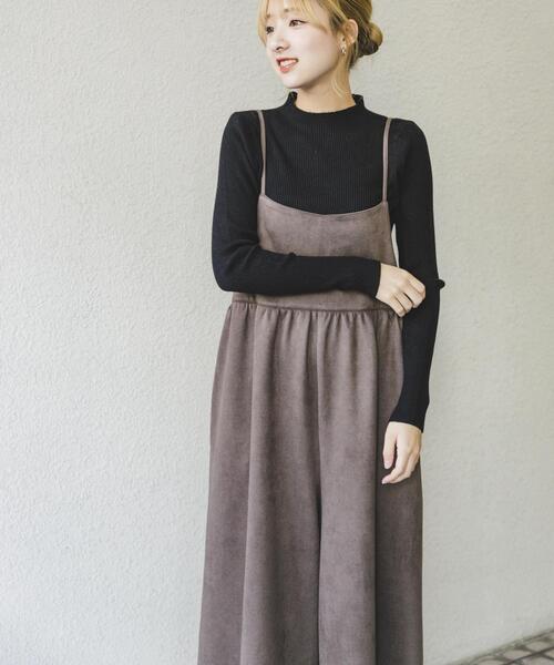 ITEMS URBANRESEARCH（アイテムズ アーバンリサーチ）の「リブニット×サロペットセット（サロペット/オーバーオール・レディース・ブラック系その他/ホワイト系その他・FREE）」の15枚目の写真