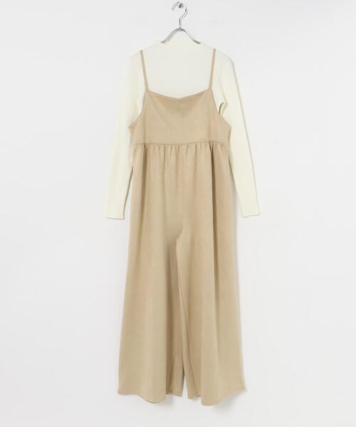 ITEMS URBANRESEARCH（アイテムズ アーバンリサーチ）の「リブニット×サロペットセット（サロペット/オーバーオール・レディース・ブラック系その他/ホワイト系その他・FREE）」の9枚目の写真