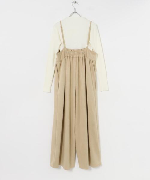 ITEMS URBANRESEARCH（アイテムズ アーバンリサーチ）の「リブニット×サロペットセット（サロペット/オーバーオール・レディース・ブラック系その他/ホワイト系その他・FREE）」の7枚目の写真