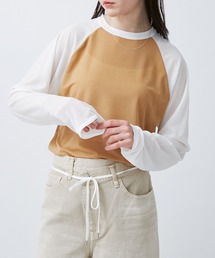 SHEER RINGER RAGLAN LONG SLEEVE