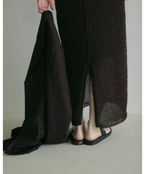 anuke(アンヌーク)の「Twill Jacket(テーラードジャケット・レディース・ネイビー/ブラウン・36inch/38inch)」の13枚目の写真