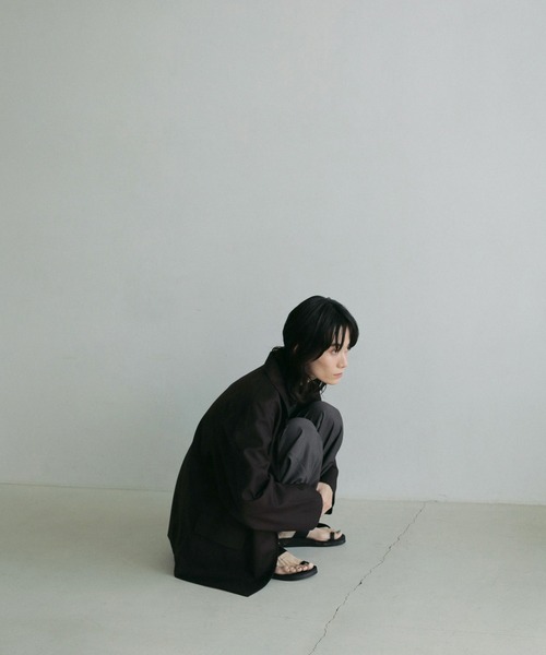 anuke(アンヌーク)の「Twill Jacket(テーラードジャケット・レディース・ネイビー/ブラウン・36inch/38inch)」の14枚目の写真