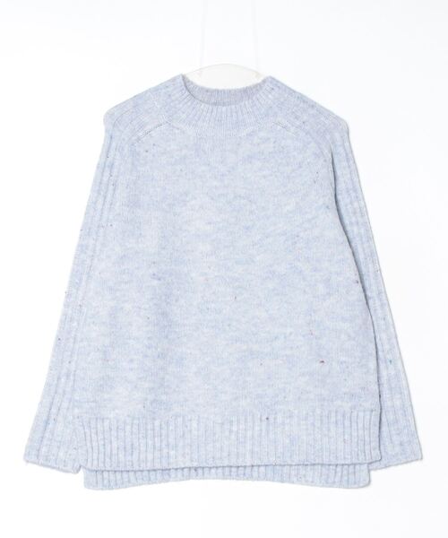 TOKYO SHIRTS(トウキョウシャツ)の「【Pitta Re:)】 クルーネックニットプルオーバー ネップヤーン レディース(ニット/セーター・レディース・オフホワイト/ネイビー/モカ・M/L)」の1枚目の写真