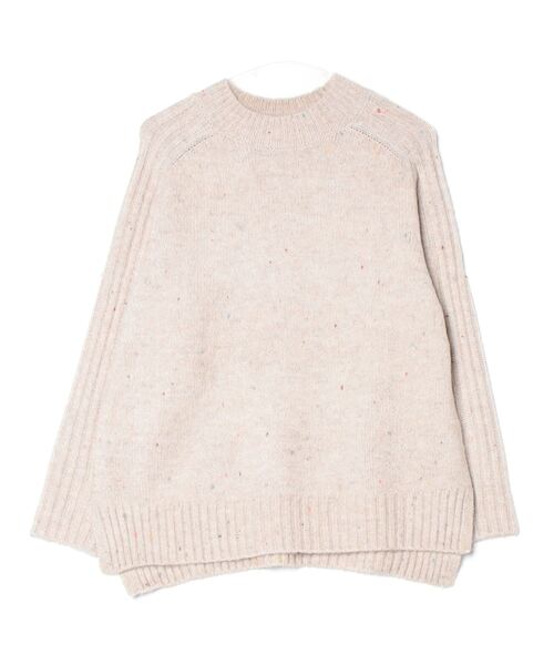 TOKYO SHIRTS(トウキョウシャツ)の「【Pitta Re:)】 クルーネックニットプルオーバー ネップヤーン レディース(ニット/セーター・レディース・オフホワイト/ネイビー/モカ・M/L)」の3枚目の写真