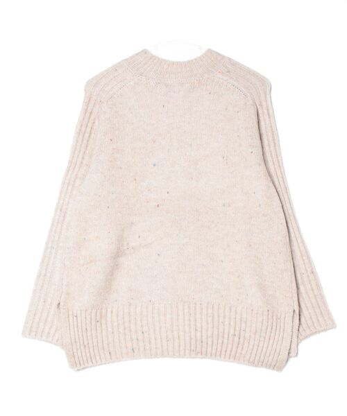 TOKYO SHIRTS(トウキョウシャツ)の「【Pitta Re:)】 クルーネックニットプルオーバー ネップヤーン レディース(ニット/セーター・レディース・オフホワイト/ネイビー/モカ・M/L)」の4枚目の写真