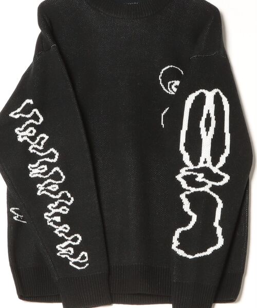 LFYT（エルエフワイティー）の「LFYT ラファイエット【Lafayette】× ソーラス ビーイング【SauRas Being】- セーター【GRAPHIC SWEATER LA240402】（ニット/セーター・メンズ・ブラック/ブルー・X-LARGE/LARGE/XX-LARGE/MEDIUM）」の12枚目の写真