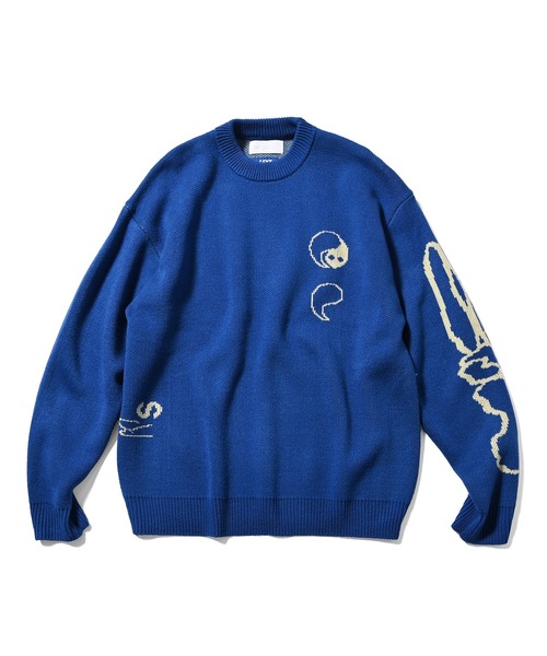 LFYT ラファイエット【Lafayette】× ソーラス ビーイング【SauRas Being】- セーター【GRAPHIC SWEATER LA240402】（ニット/セーター）｜LFYT（エルエフワイティー）