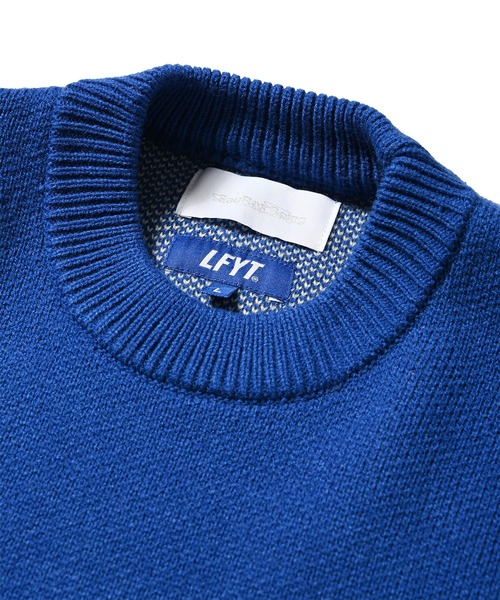 LFYT（エルエフワイティー）の「LFYT ラファイエット【Lafayette】× ソーラス ビーイング【SauRas Being】- セーター【GRAPHIC SWEATER LA240402】（ニット/セーター・メンズ・ブラック/ブルー・X-LARGE/LARGE/XX-LARGE/MEDIUM）」の3枚目の写真