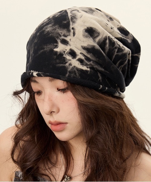 lilful(リルフル)の「Y2K マーブルビーニー ニットCAP(ニットキャップ/ビーニー・レディース・ブラウン/ブラック/グレー・F)」の15枚目の写真
