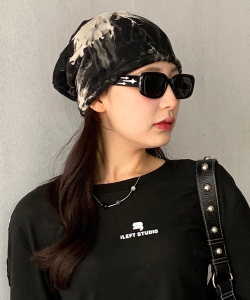 lilful(リルフル)の「Y2K マーブルビーニー ニットCAP(ニットキャップ/ビーニー・レディース・ブラウン/ブラック/グレー・F)」の19枚目の写真