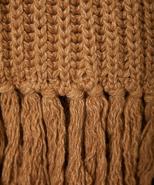 STUDIOUS(ステュディオス)の「【BATONER/バトナー】FRINGE MUFFLER LONG(マフラー・メンズ・ブラック/ダークグリーン/キャメル・FREE)」の9枚目の写真