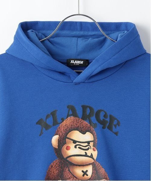 XLARGE KIDS(エクストララージキッズ)の「ぬいぐるみファニーゴリラパーカー(パーカー・キッズ・ブラック/ブルー・140cm/80cm/90cm/110cm/100cm/120cm/130cm)」の7枚目の写真