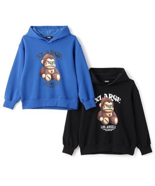 XLARGE KIDS(エクストララージキッズ)の「ぬいぐるみファニーゴリラパーカー(パーカー・キッズ・ブラック/ブルー・140cm/80cm/90cm/110cm/100cm/120cm/130cm)」の3枚目の写真