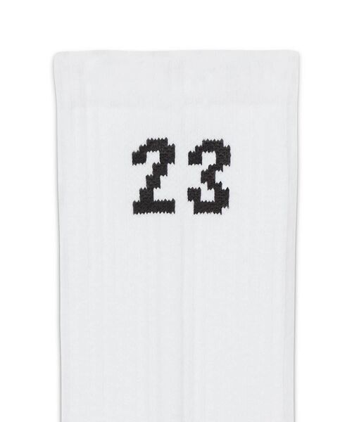 JORDAN BRAND（ジョーダンブランド）の「ジョーダン エッセンシャル クルー ソックス (3足) / Jordan Essentials Crew Socks (3 Pairs) DA5718-100 White（ソックス/靴下・メンズ・ホワイト・25-27）」の3枚目の写真