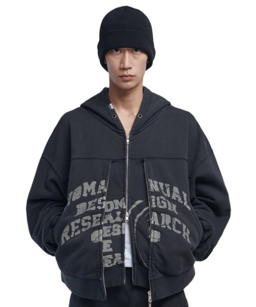 パーカー・フーディ NOMANUAL SEOUL GAMES HOODIE BLACK NM23HD02M1BK 89632521b_b_07_500.jpg