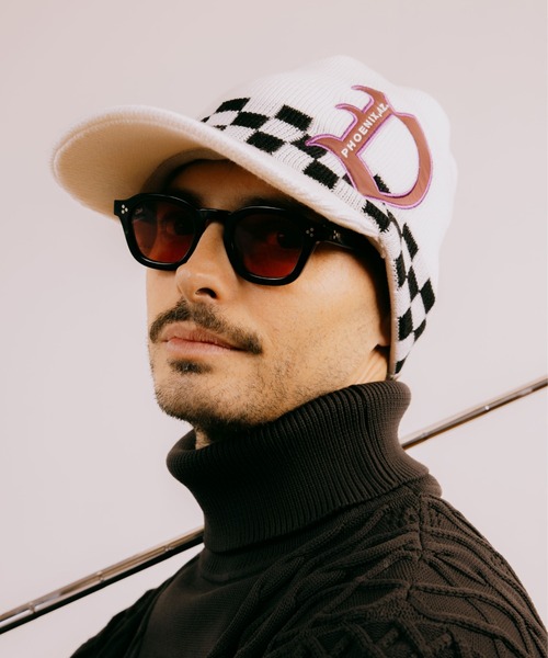 DEVEREUX Dロゴツバ付きニットキャップ/帽子/冬物/防寒/ゴルフ（ゴルフグッズ）｜DEVEREUX GOLF（デヴァローゴルフ）