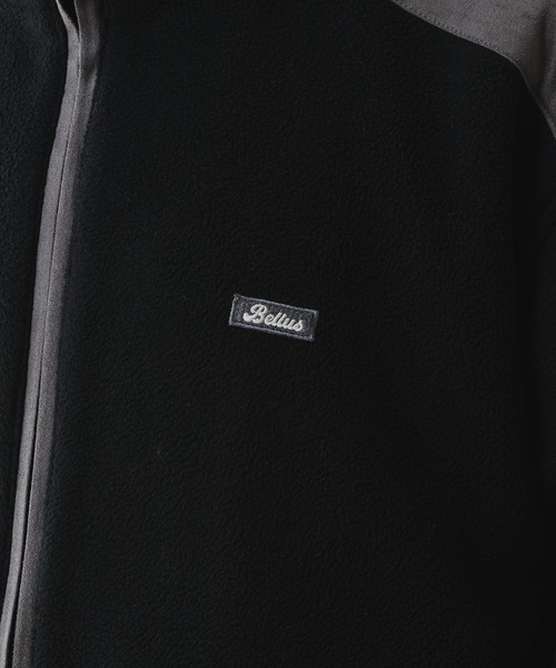 Adoon plain(アドーンプレーン)の「STAND NECK SUEDE LOOK FLEECE BLOUSON / スタンドネックスエード調フリースブルゾン(ブルゾン・メンズ・ブラック/アイボリー・MEDIUM/LARGE)」の22枚目の写真