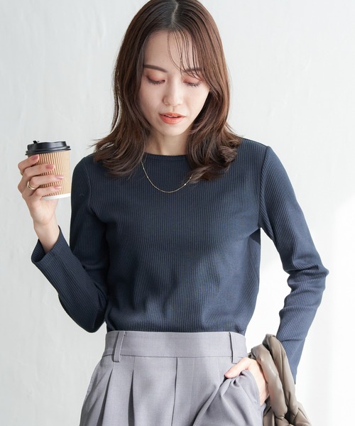 セール】三角テレコクルーネックプルオーバー（Tシャツ