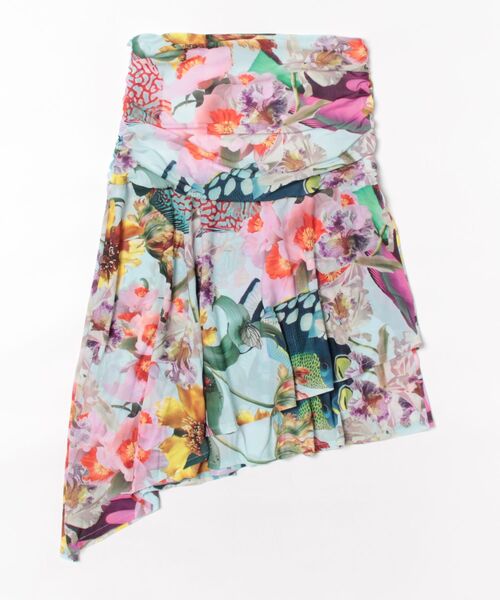 Desigual(デシグアル)の「FALFISHYLACROIX トロピカルガーデン アシンメトリースカート(スカート・レディース・マルチ・M/L/XL/S/XS)」の6枚目の写真