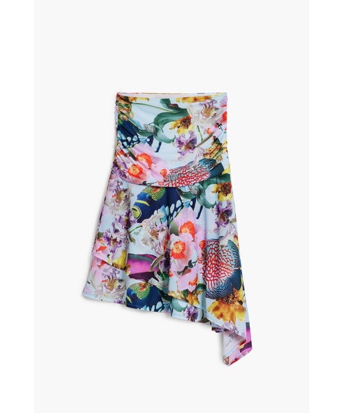 Desigual(デシグアル)の「FALFISHYLACROIX トロピカルガーデン アシンメトリースカート(スカート・レディース・マルチ・M/L/XL/S/XS)」の7枚目の写真