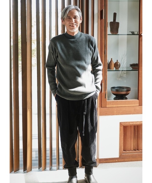 Sunny clouds（サニークラウズ）の「サニークラウズ　重宝ハイネックトップス〈メンズ〉（Tシャツ/カットソー・メンズ・グレー/ブラック/グリーン・M/L/S）」の4枚目の写真