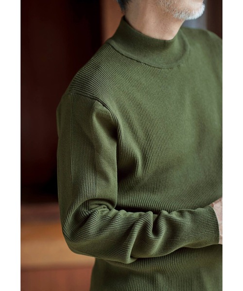 Sunny clouds（サニークラウズ）の「サニークラウズ　重宝ハイネックトップス〈メンズ〉（Tシャツ/カットソー・メンズ・グレー/ブラック/グリーン・M/L/S）」の10枚目の写真