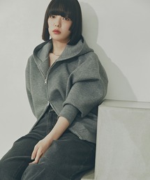 N.（N. Natural Beauty Basic） | ダンボールフォルムジップフーディー(パーカー)