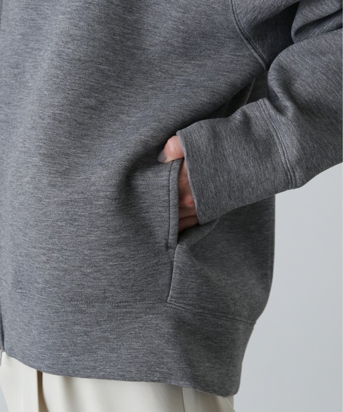 N.（N. Natural Beauty Basic）（エヌエヌナチュラルビューティーベーシック）の「ダンボールフォルムジップフーディー（パーカー・レディース・オフホワイト/グレー・MEDIUM）」の17枚目の写真