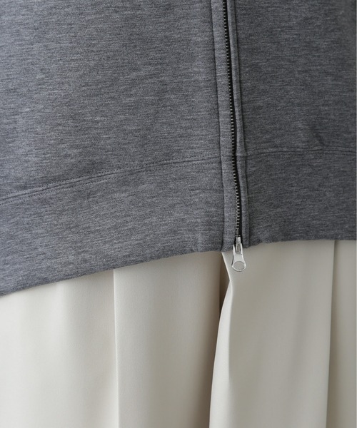 N.（N. Natural Beauty Basic）（エヌエヌナチュラルビューティーベーシック）の「ダンボールフォルムジップフーディー（パーカー・レディース・オフホワイト/グレー・MEDIUM）」の18枚目の写真