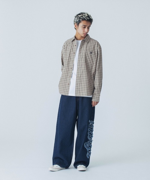 XLARGE（エクストララージ）の「PLAID L/S SHIRT（シャツ/ブラウス・メンズ・ネイビー/ブラック/ベージュ・L/M/S/XL）」の6枚目の写真