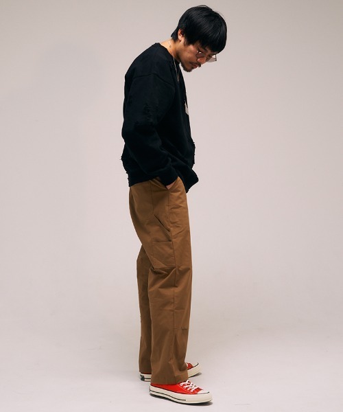EFFECTEN（エフェクテン）の「msw1642- U Pacth Crust Sweat スウェット（スウェット・メンズ・ブラック/グレー・L/XL）」の15枚目の写真